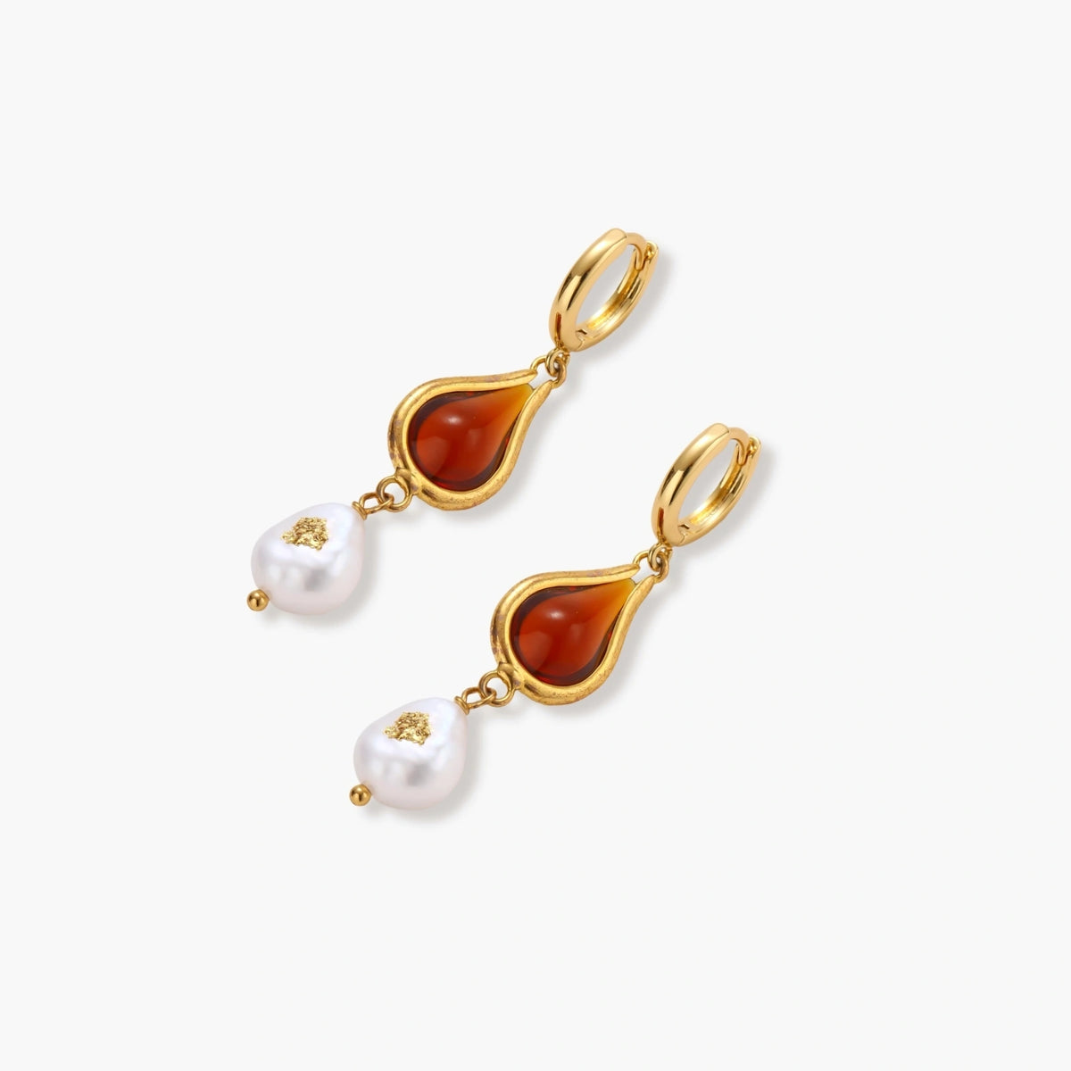 Amber Pearl Tear Drops