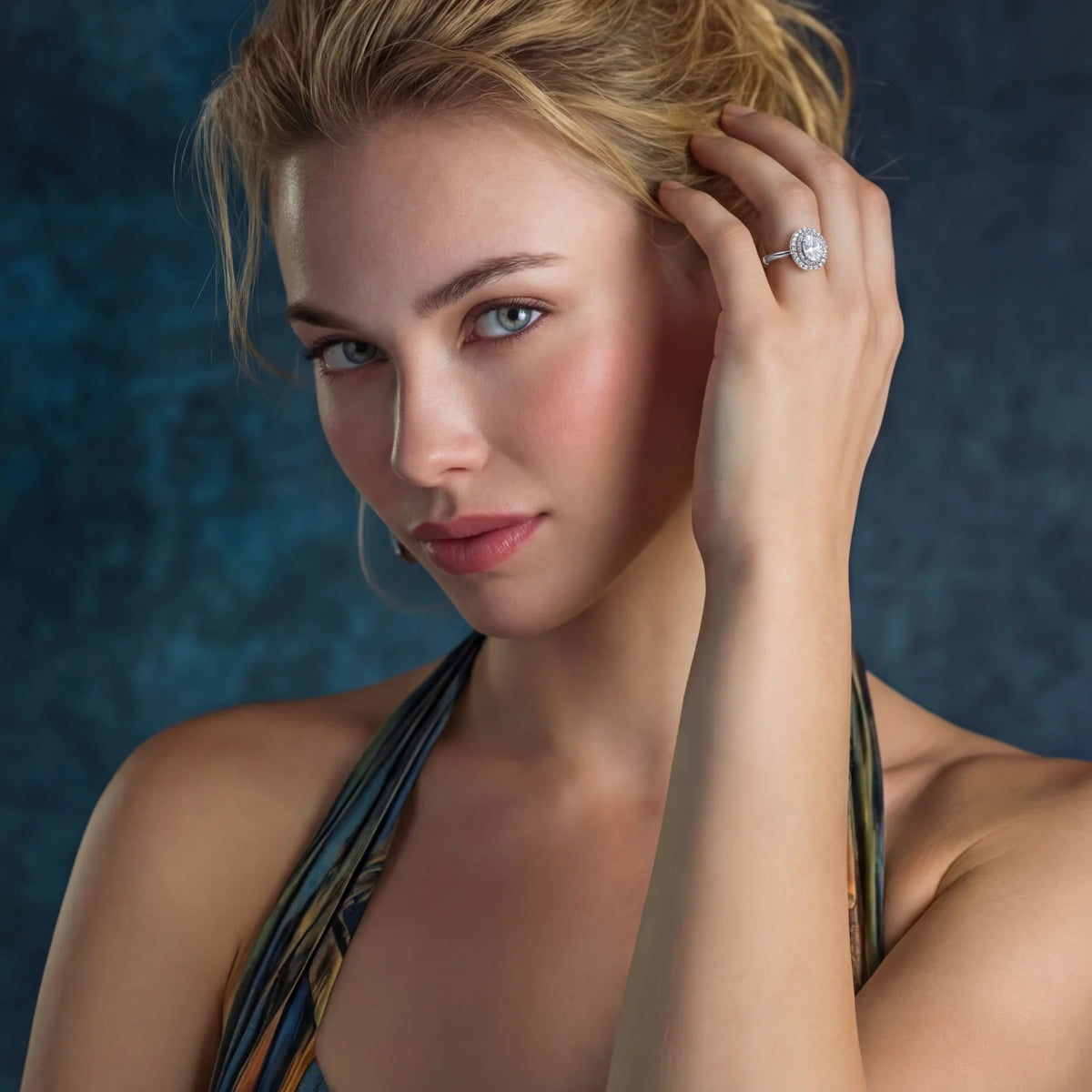 Double Halo Shine Ring