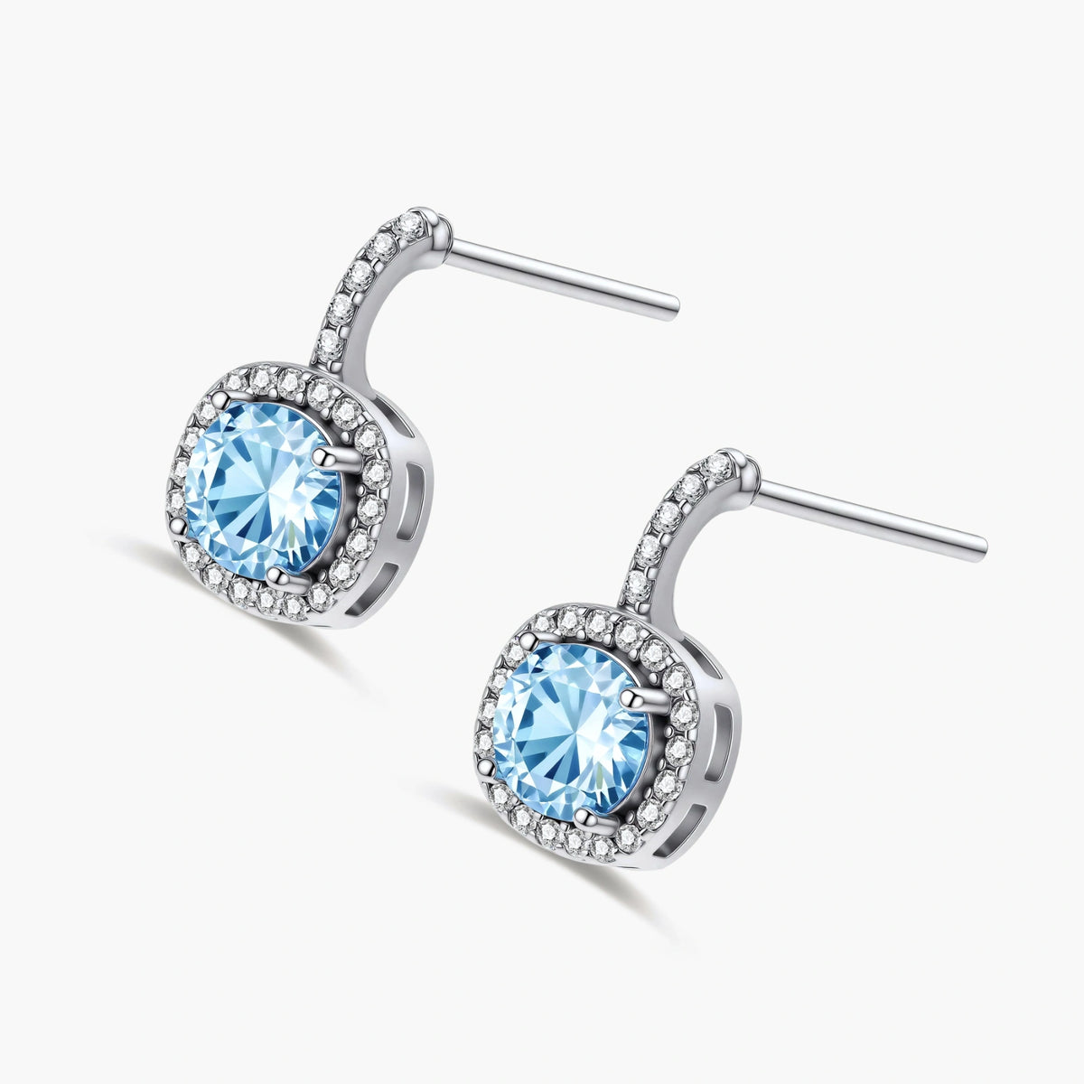 Blue Sparkle Drops Earrings
