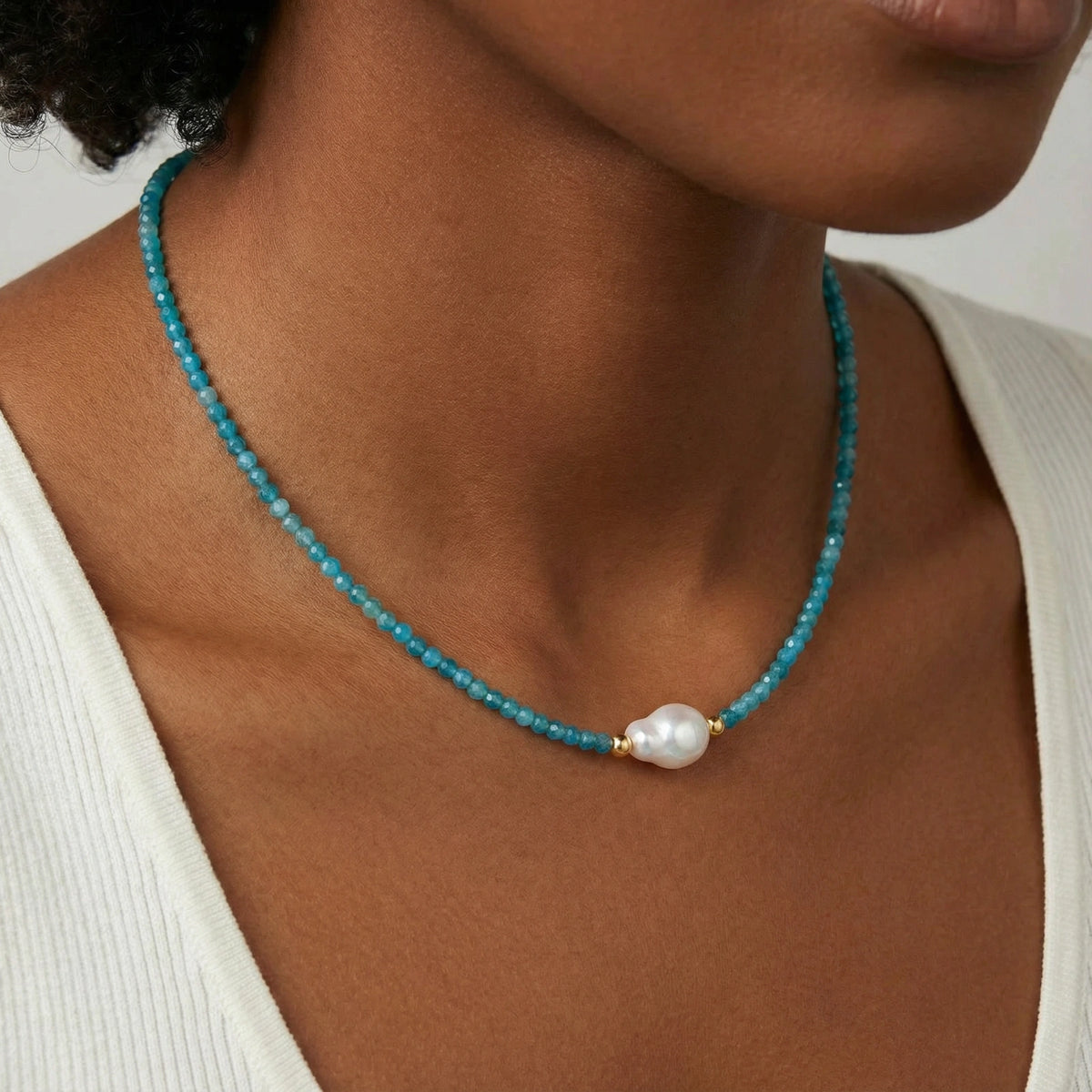 Ocean View Apatite Necklace