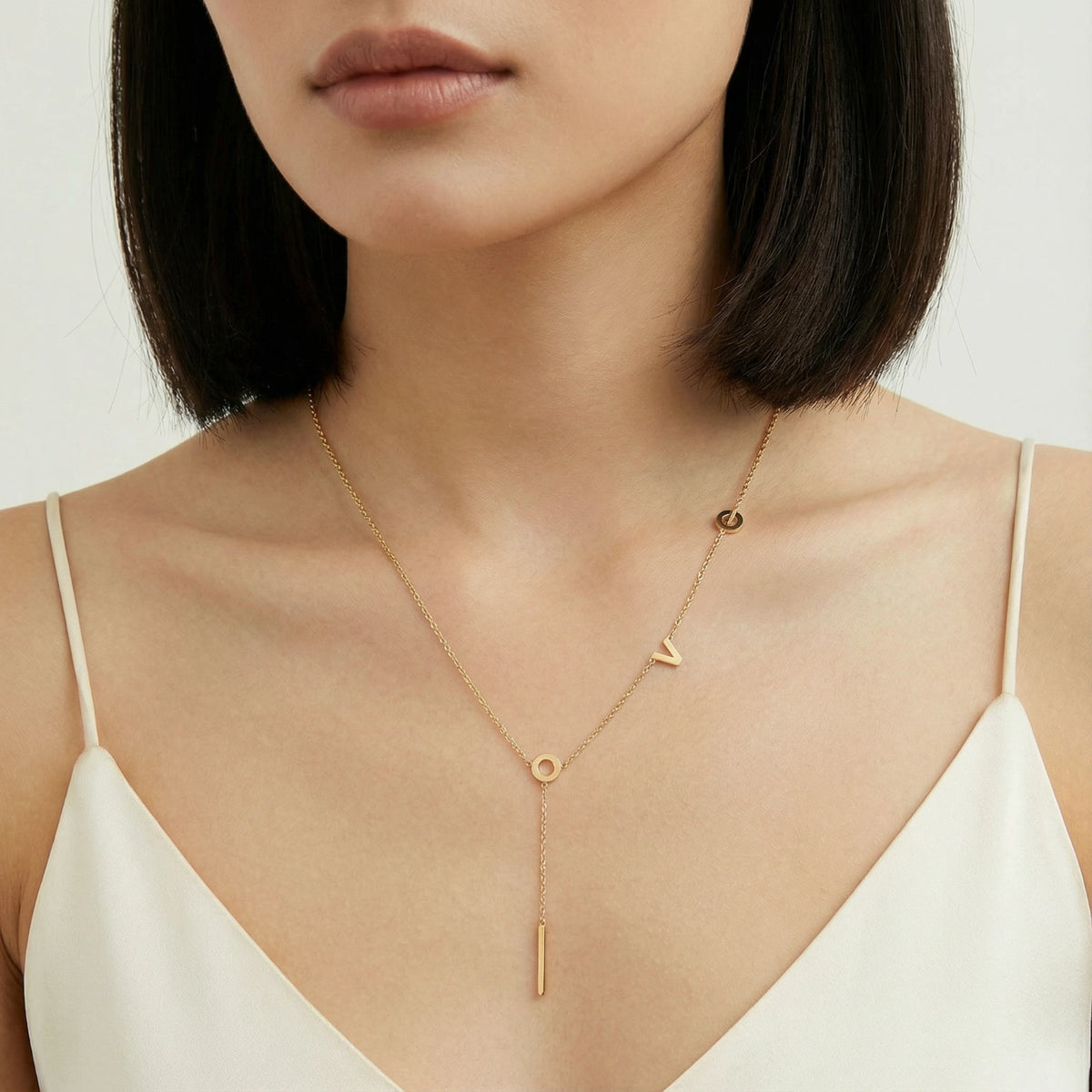 The Gold Love Letter Lariat