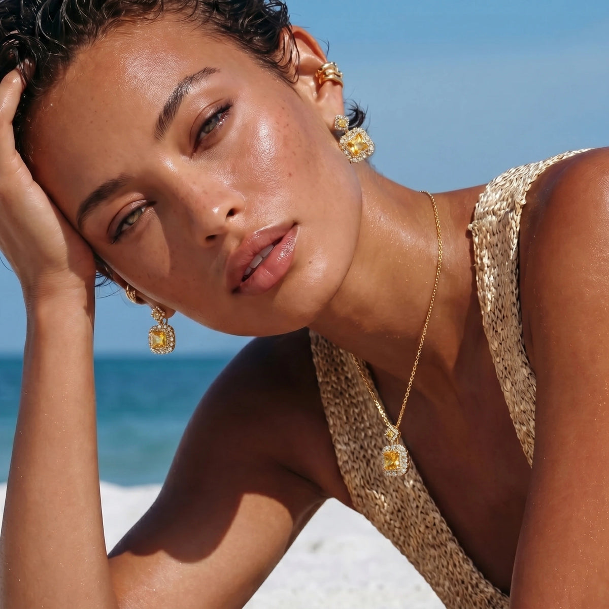 Radiant Sunset Jewelry Set