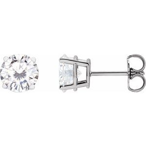 6.5 mm Stuller Lab-Grown Moissanite Earrings