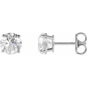 2 CTW Lab-Grown Diamond Earrings