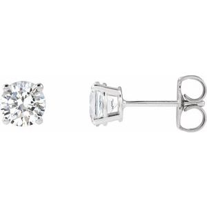 1 CTW Lab-Grown Diamond Earrings