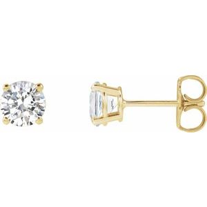 1 CTW Lab-Grown Diamond Earrings