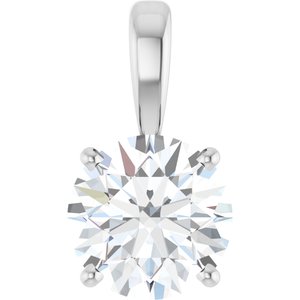 1 1/2 CT Lab-Grown Diamond Pendant