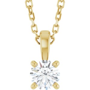 1/4 CT Lab-Grown Diamond 18" Necklace