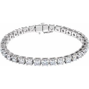 10 CTW Lab-Grown Diamond Line 7 1/4" Bracelet