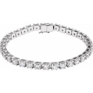 8 CTW Lab-Grown Diamond Line 7 1/4" Bracelet