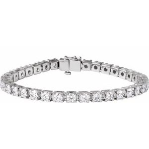 9 CTW Lab-Grown Diamond Line 7 1/4" Bracelet