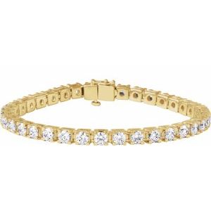 9 CTW Lab-Grown Diamond Line 7 1/4" Bracelet