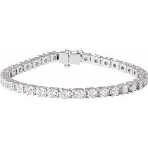 7 CTW Lab-Grown Diamond Line 7 1/4" Bracelet