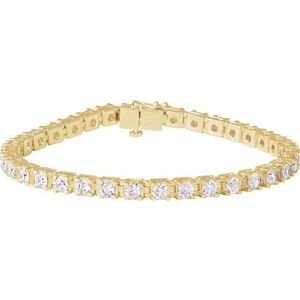 7 CTW Lab-Grown Diamond Line 7 1/4" Bracelet
