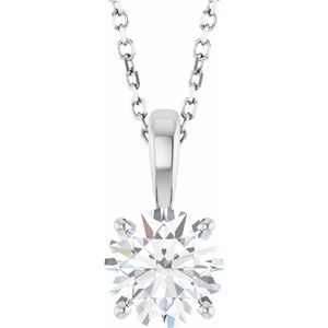 1 1/4 CT Lab-Grown Diamond 18" Necklace