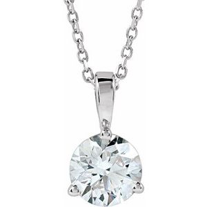 1 CTW Lab-Grown Diamond 18" Necklace