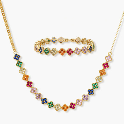 Rainbow Clovers Jewelry Set