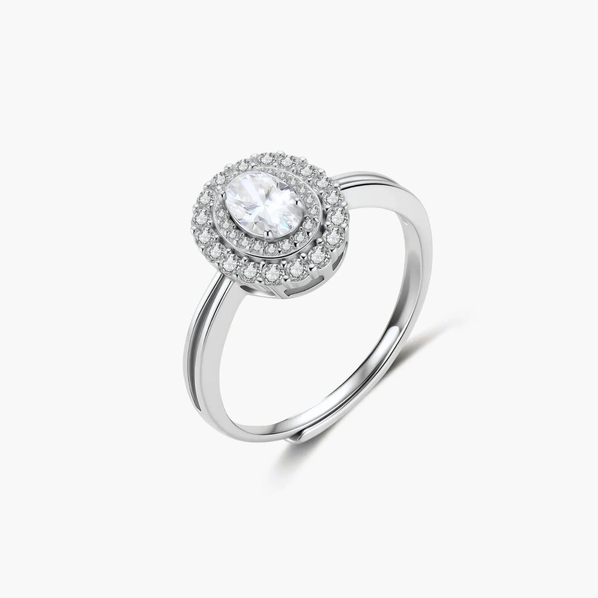 Double Halo Shine Ring