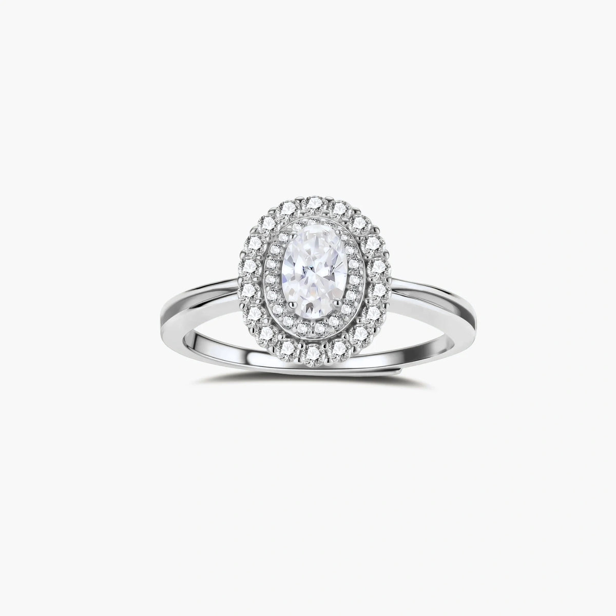 Double Halo Shine Ring