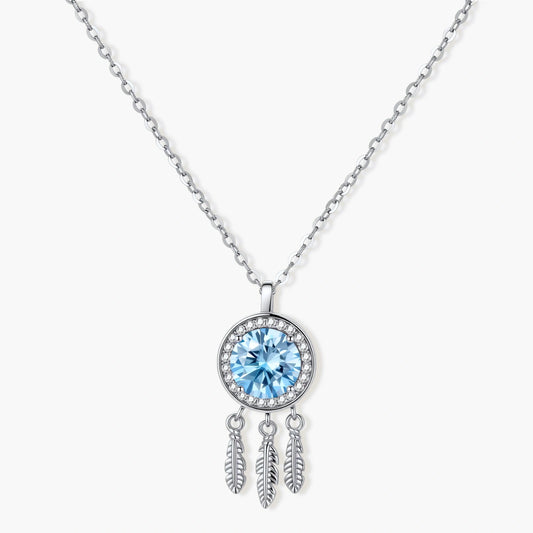 Silver Dream Catcher Necklace