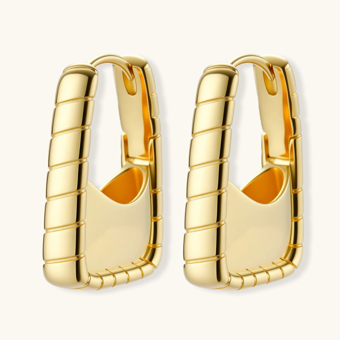 Bamboo Huggie Hoops