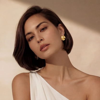 Golden Waves Studs