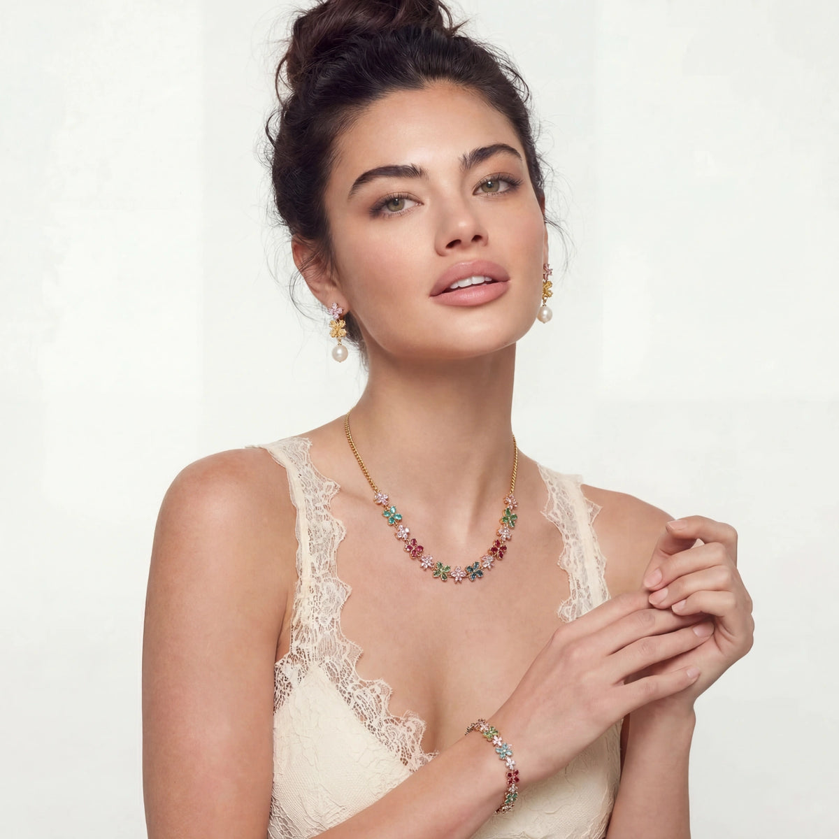 Glassy Garden Jewelry Set