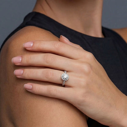 Sparkling Flower Ring