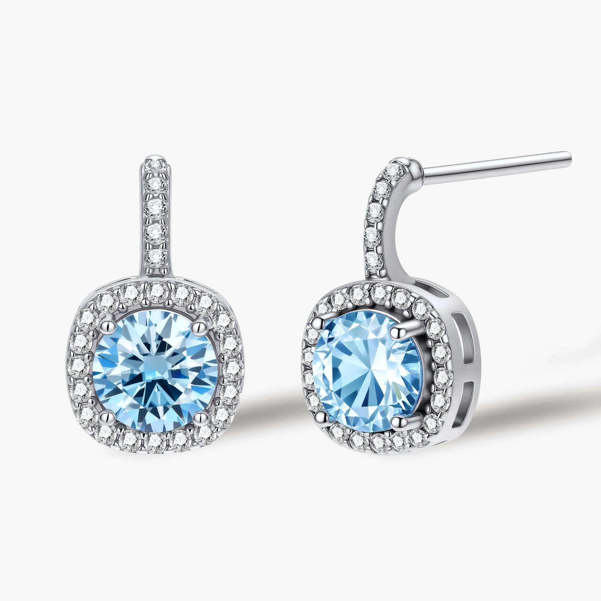Blue Sparkle Drops Earrings