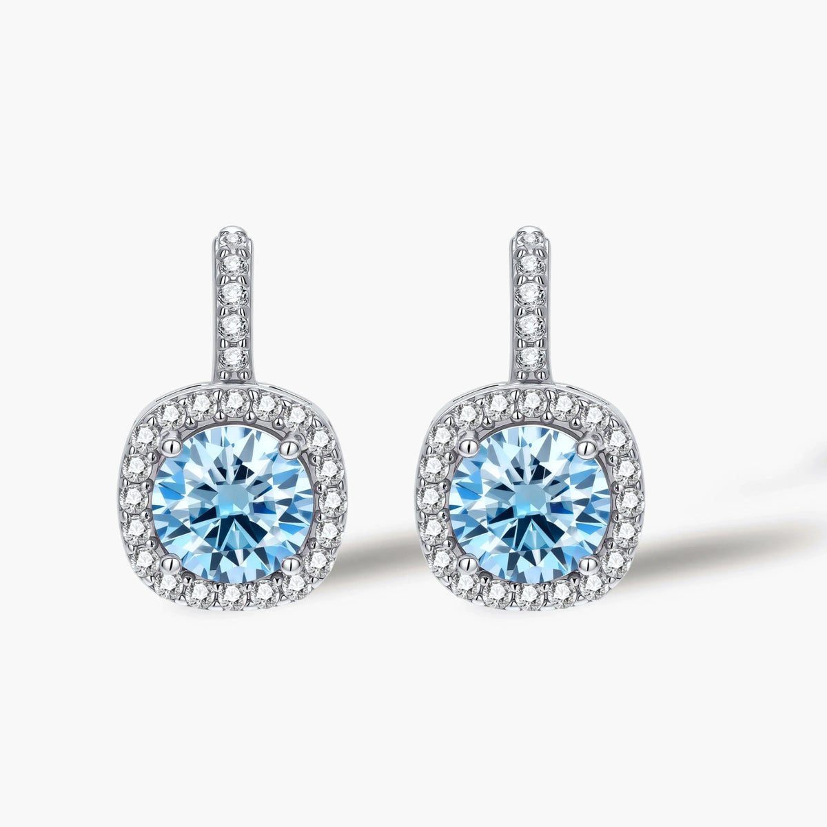 Blue Sparkle Drops Earrings