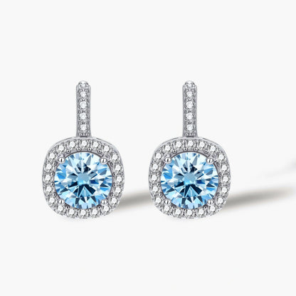 Blue Sparkle Drops Earrings