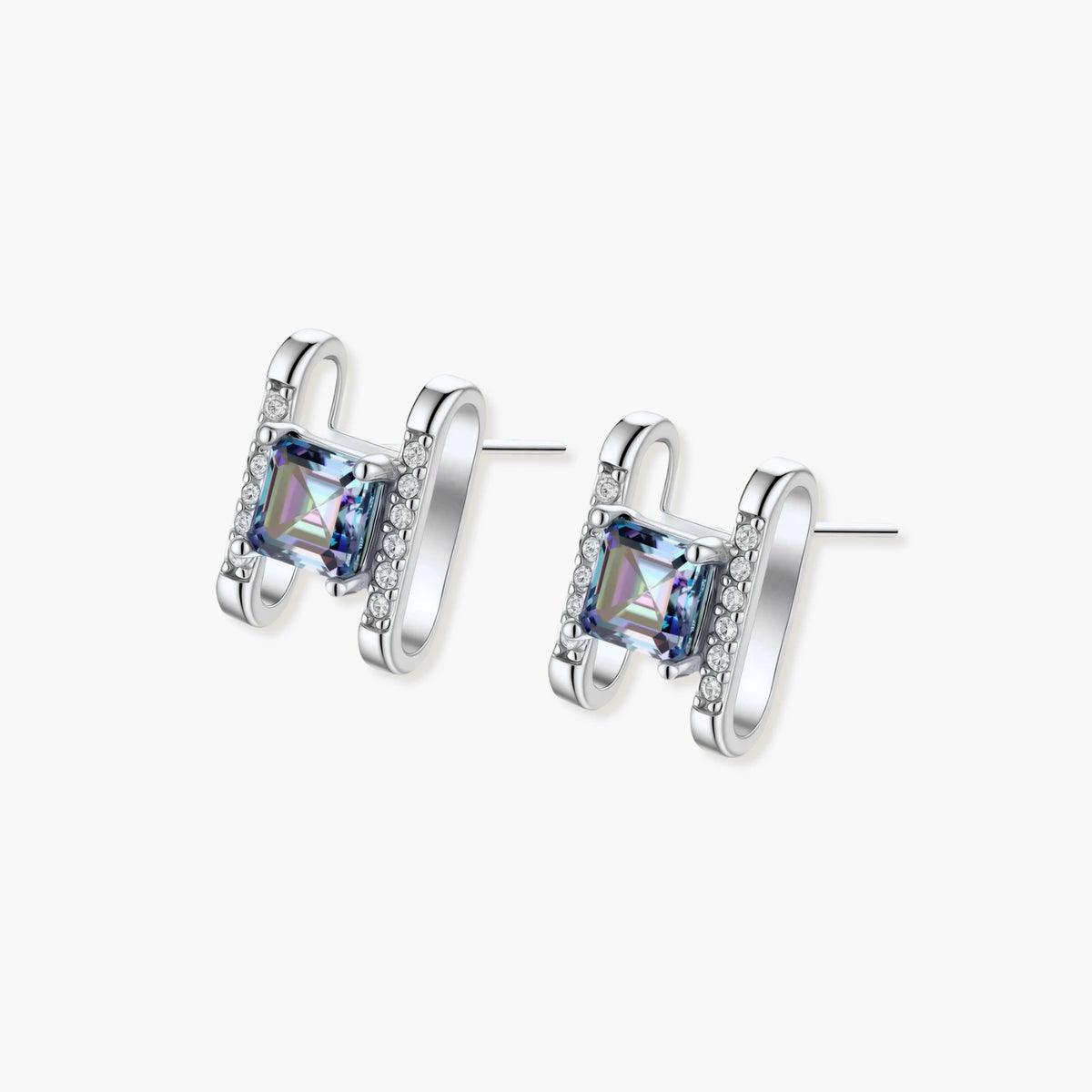 Rainbow Fire Sparkling Studs