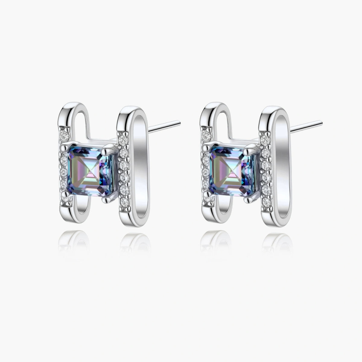 Rainbow Fire Sparkling Studs