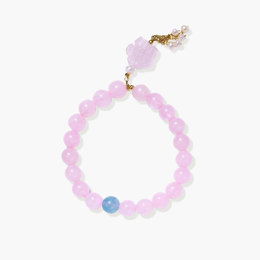 Rose Quartz Pearl Bracelet