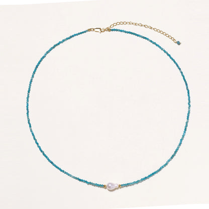 Apatite Dreams Pearl Necklace
