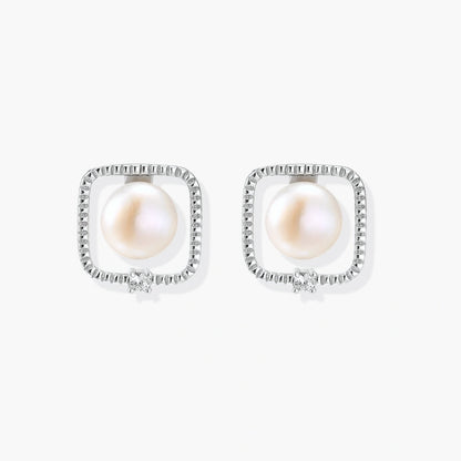Framed Pearl Studs