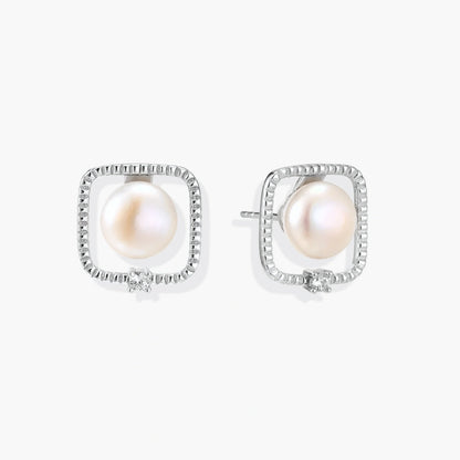 Framed Pearl Studs