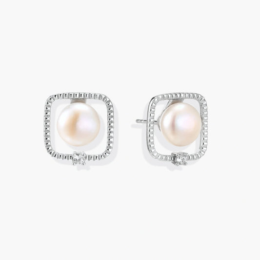 Framed Pearl Studs