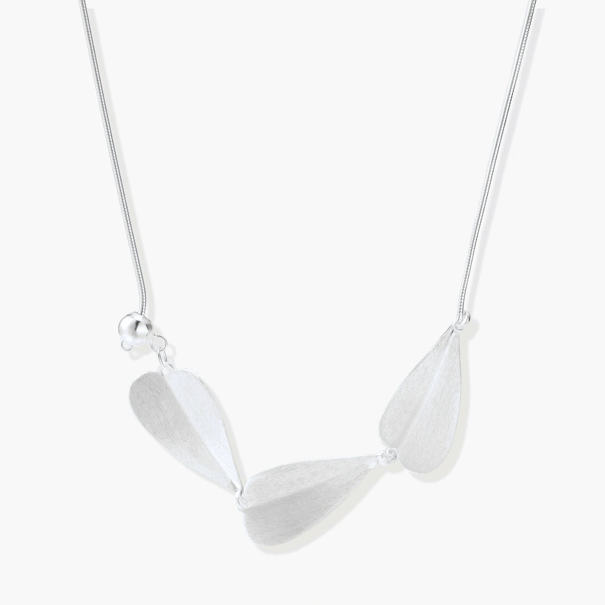 Silver Leaves Necklace
