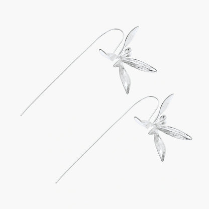 Silver Dragonfly Earrings