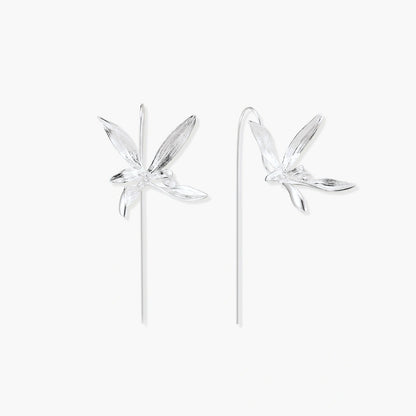 Silver Dragonfly Earrings