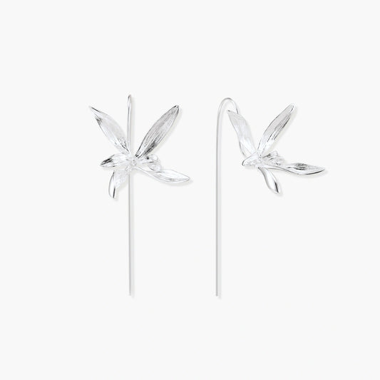 Silver Dragonfly Earrings