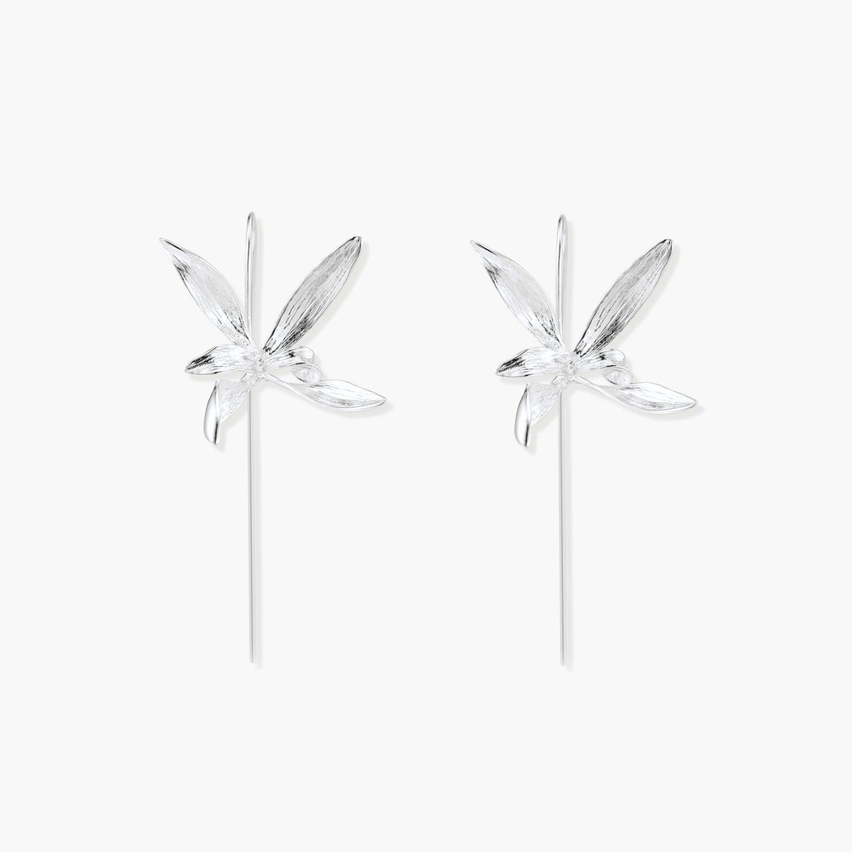 Silver Dragonfly Earrings