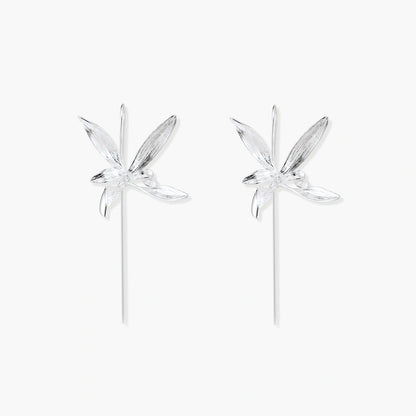 Silver Dragonfly Earrings