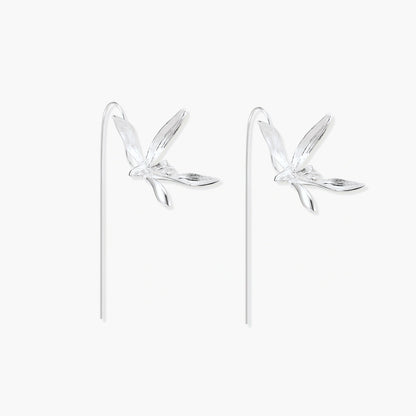 Silver Dragonfly Earrings