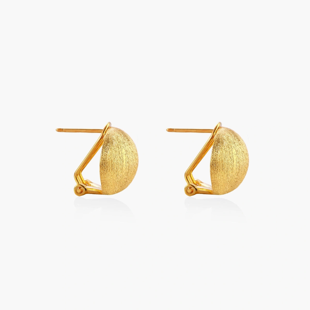 Solar Gold Dome Earrings
