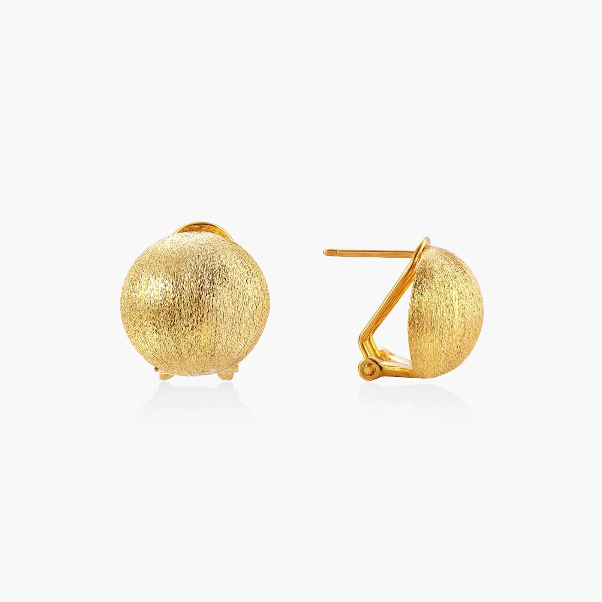 Solar Gold Dome Earrings