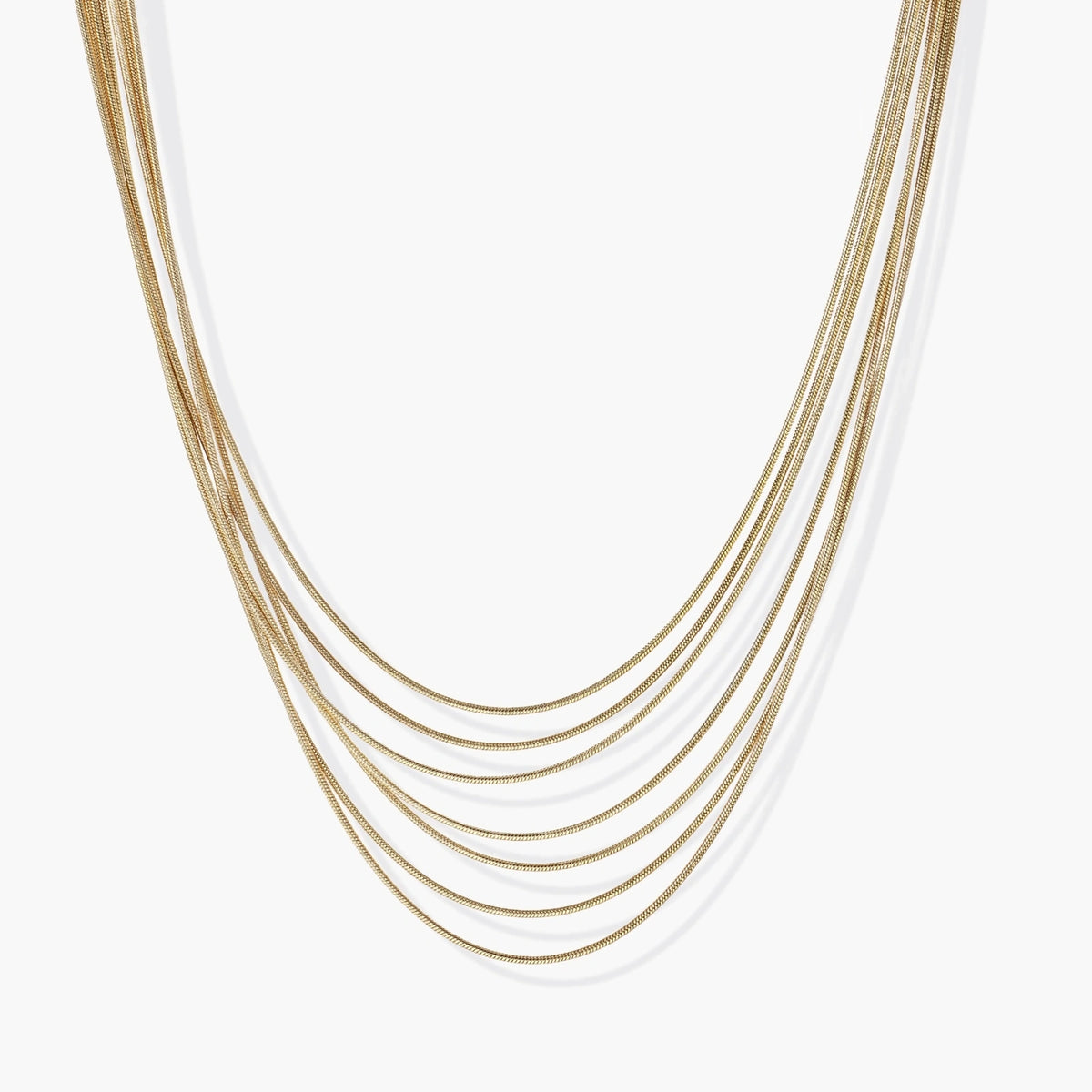 Golden Chains Layered Necklace