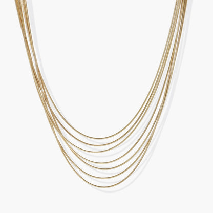Golden Chains Layered Necklace