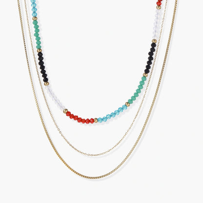 Gold In Rainbows Layered Necklace